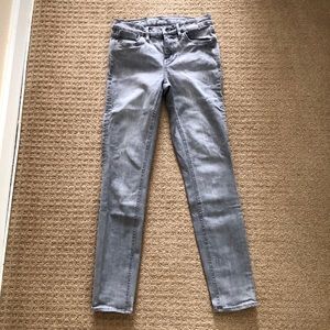 Madewell Gray Skinny Skinny Ankle Jeans, Size 24